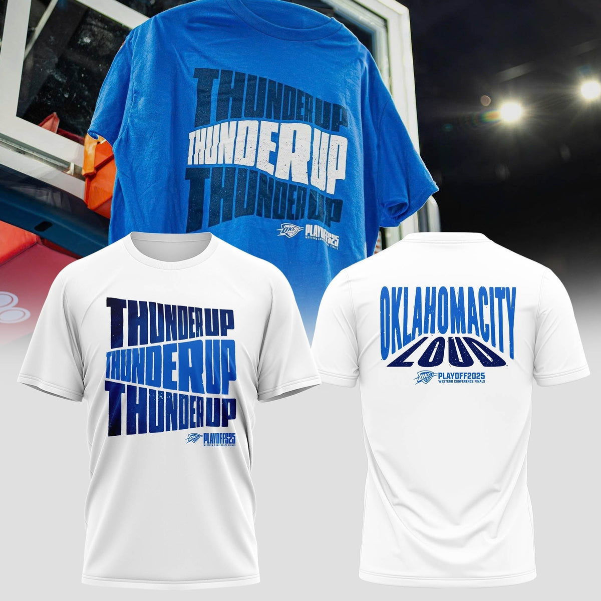 The 2025 Oklahoma City Thunder playoff T-Shirt