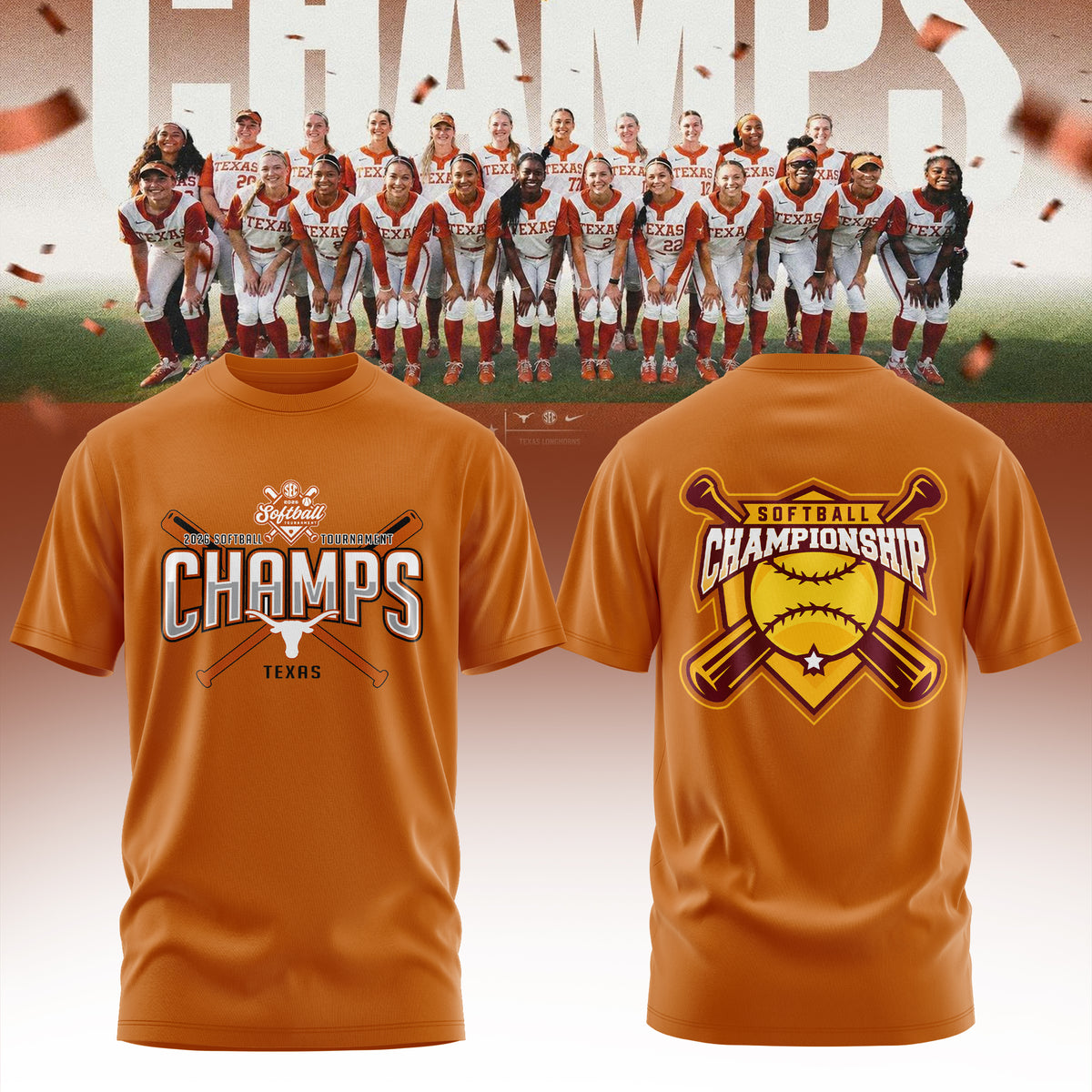 2026 SEC Softball Tournament Champions Tee