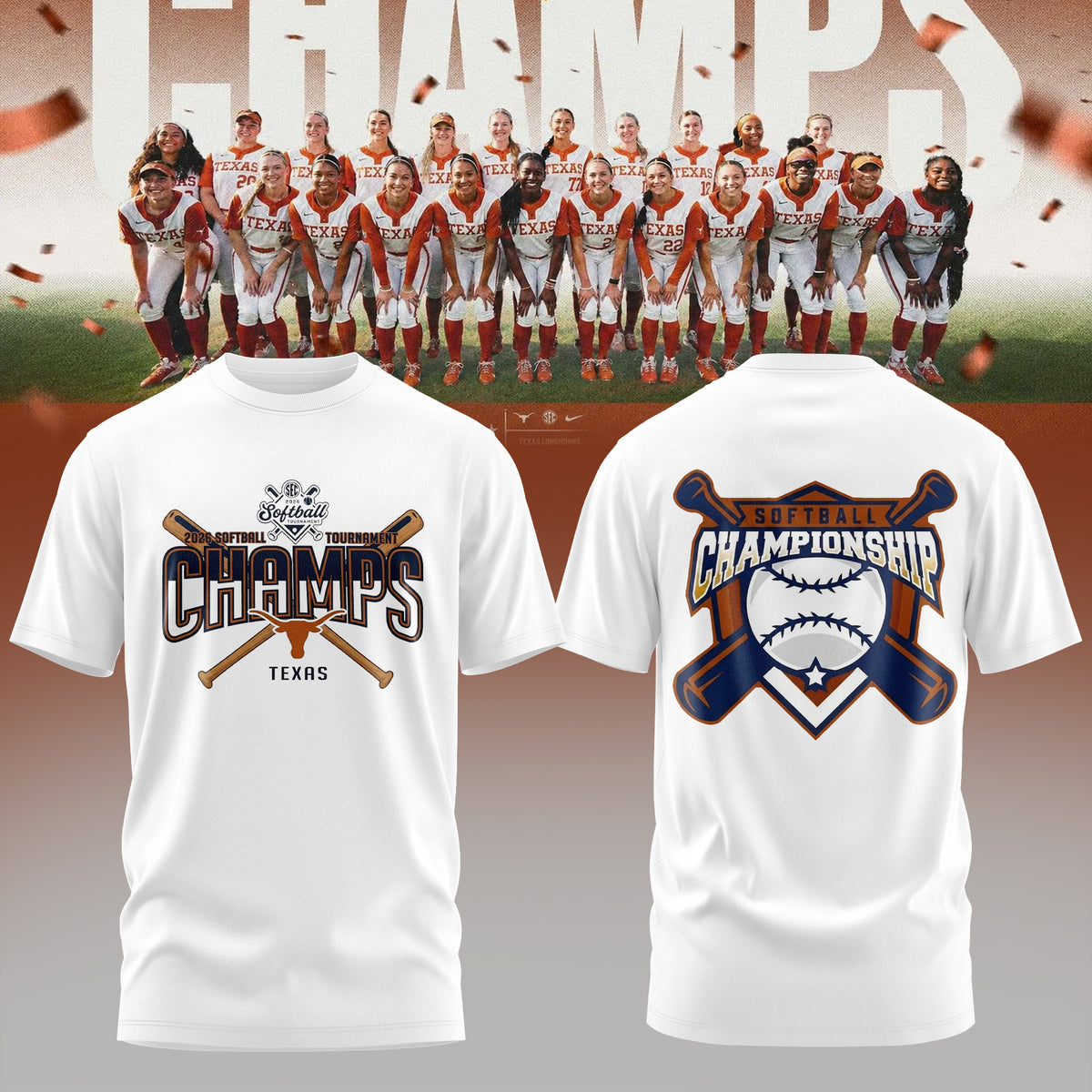 2026 SEC Softball Tournament Champions Tee