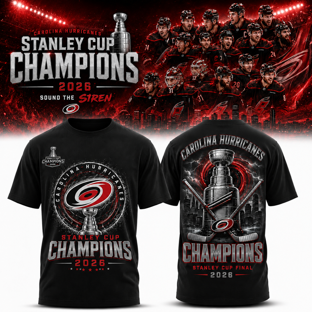 _Champions C Hurricanes 2026 Stanley Cup Edition Tee