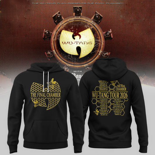 Wu-Tang Clan The Final Chamber Tour 2026 North America Merch Bee Comb Hoodie