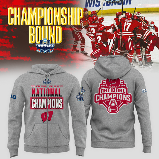 2026 NCAA Men's Ice Hockey National Champions Zip Hoodie