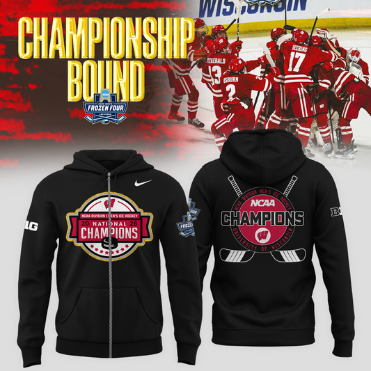 2026 NCAA Men's Ice Hockey National Champions Zip Hoodie