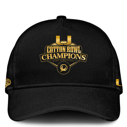 UM Hurricanes Football Cotton Bowl Champions Special Hoodie Limited Edition