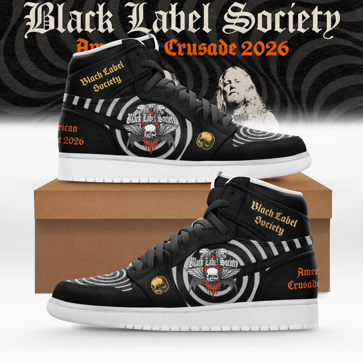 _ Black Label Society – “American Crusade” Tour Shoes