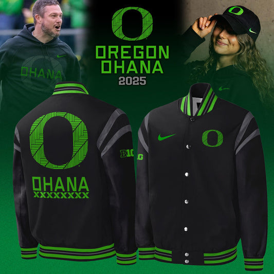 Oregon Ducks Ohana 2025 Limited Edition Bomber Jacket