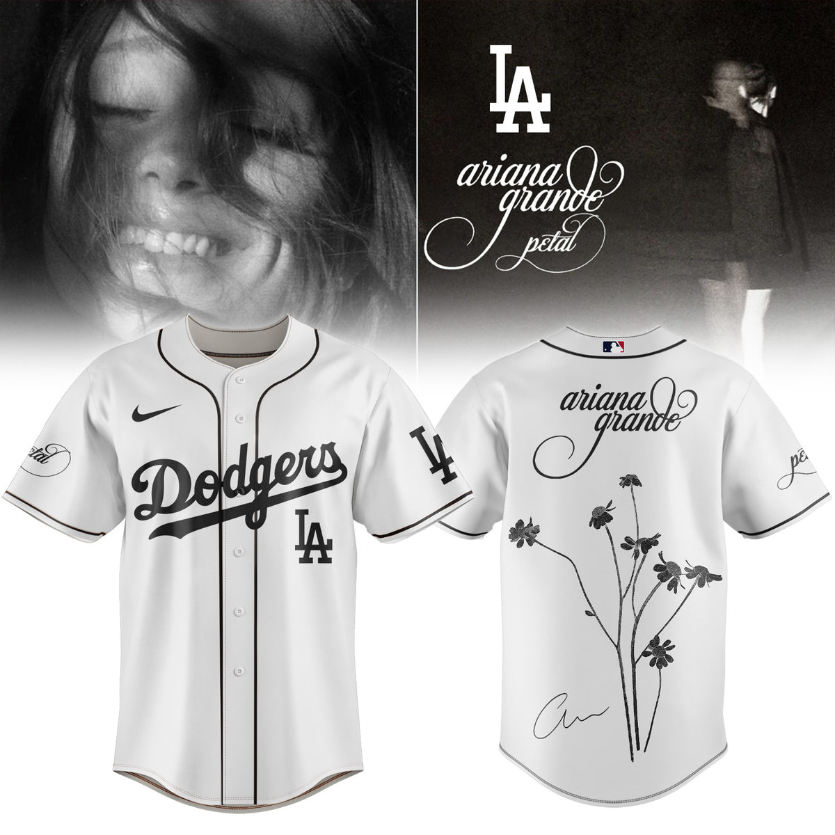 Baseball x Ariana Grande’s Petal Album Jersey