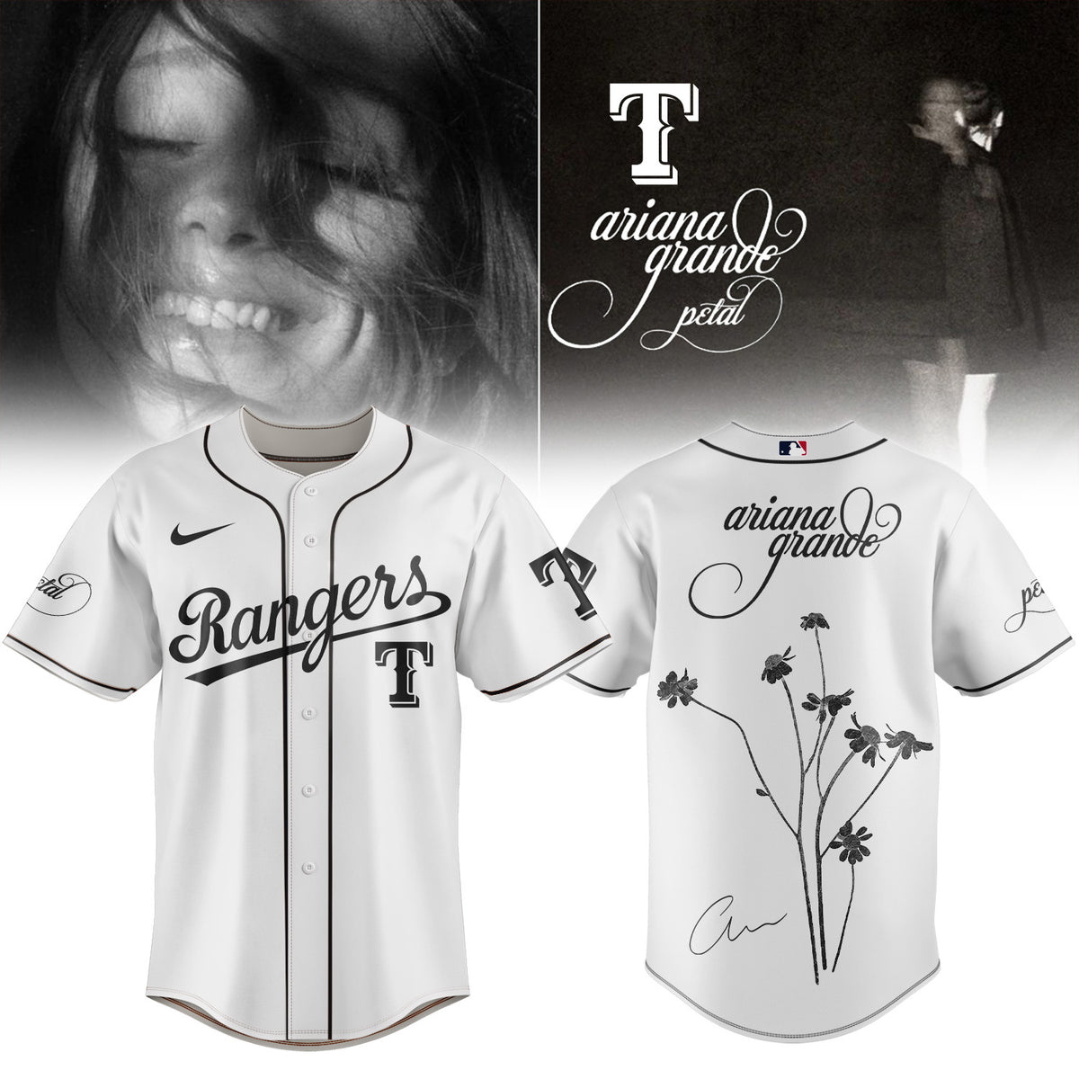 Baseball x Ariana Grande’s Petal Album Jersey