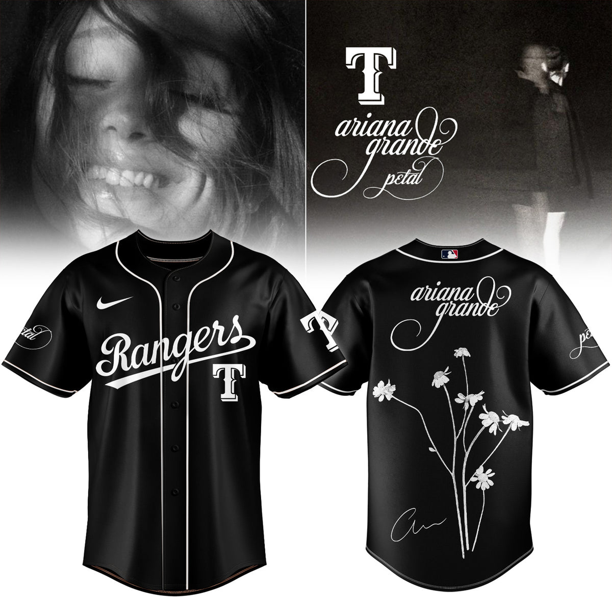 Baseball x Ariana Grande’s Petal Album Jersey