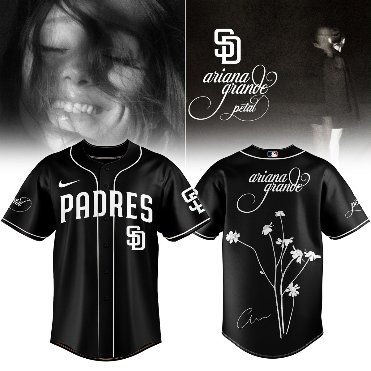 Baseball x Ariana Grande’s Petal Album Jersey