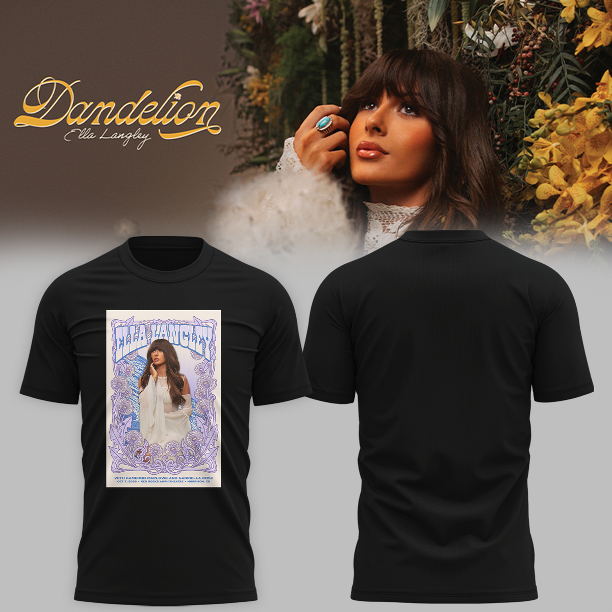 Ella Langley Morrison CO Event Poster 2026 At Red Rocks Amphitheatre Oct 7 2026 Unisex T-Shirt