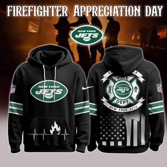 New York Jets x Firefighter Appreciation Night Game Hoodie