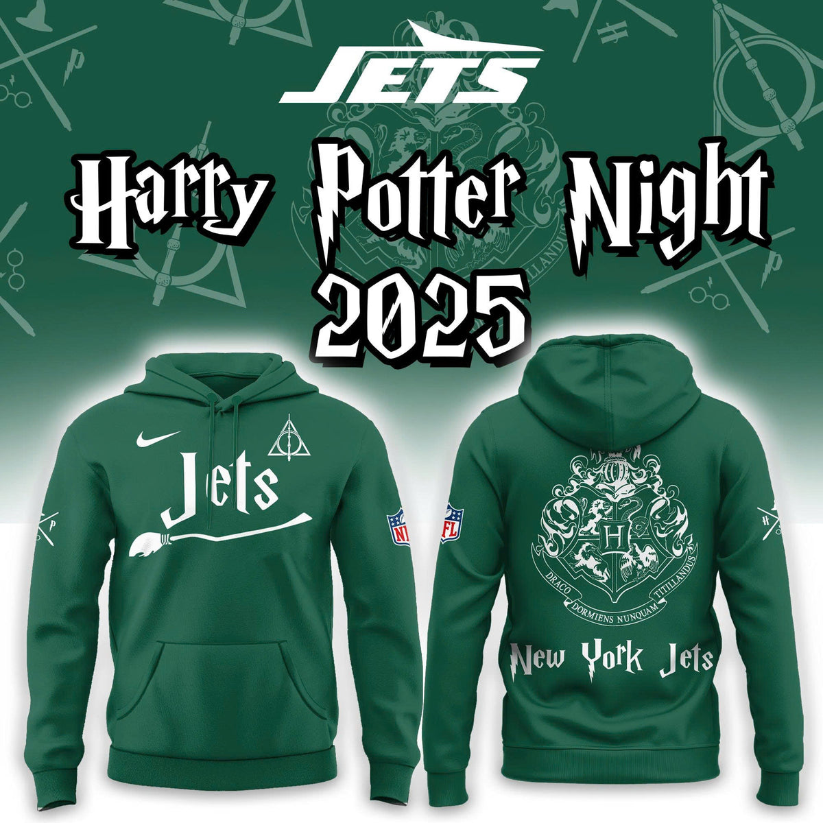 New York Jets Harry Potter Hoodie | Jogger | Cap