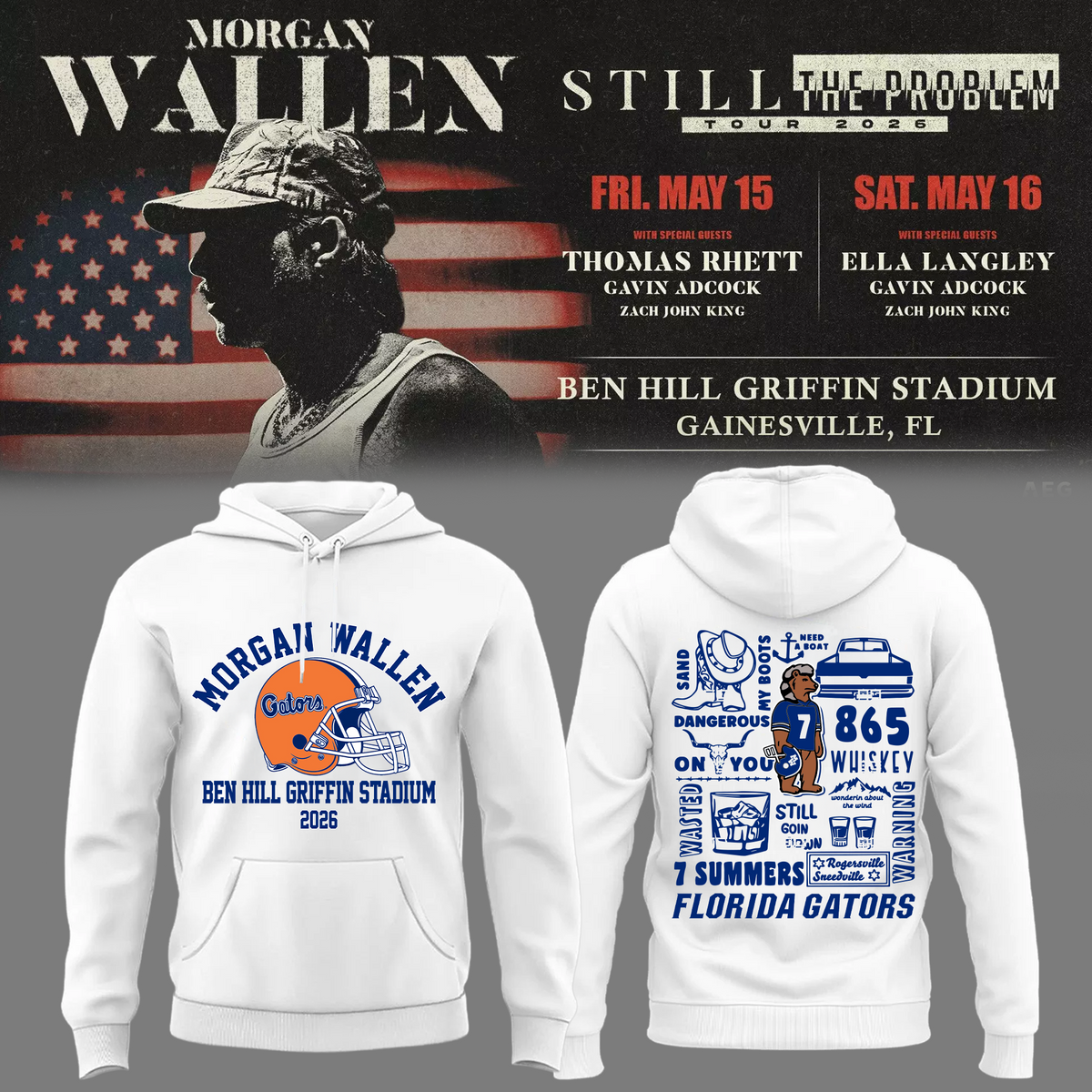 Limited Edition “Still The Problem Tour” At Ben Hill Griffin Stadium, Florida Gators Hoodie