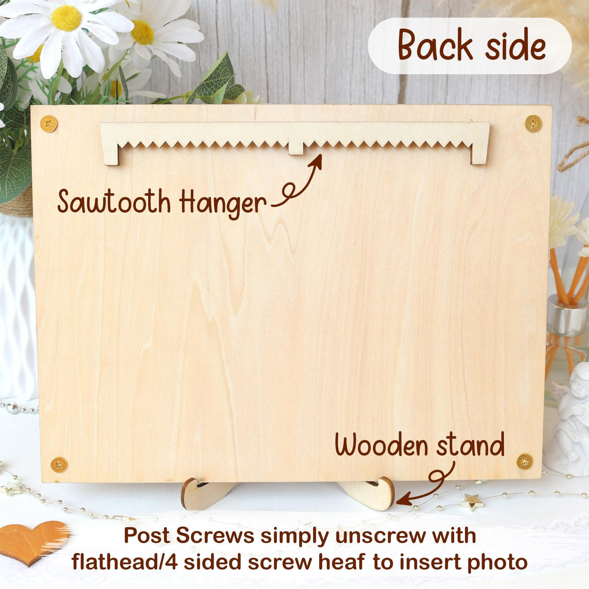 Personalized Photo Frame, Customized Picture Frame With Your Favorite Quote or Message Unique Gift for Mom, Anniversary, Mothers Day