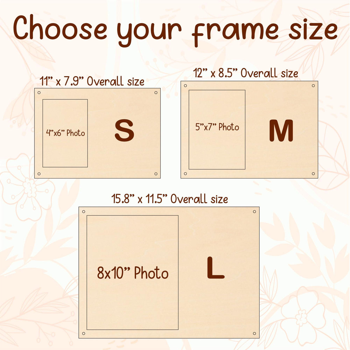 Wooden Picture Frame Personalized Photo Frame With Record Design, Unique Gift for Anniversary, Wedding Decor, Valentines Day