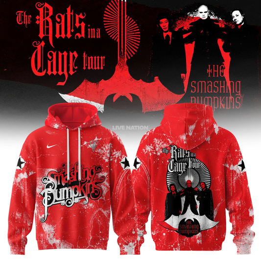 Rats in a Cage – Blood Red Gothic Hoodie