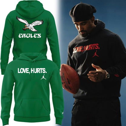 Special Edition Love,Hurts. Kelly Green Hoodie