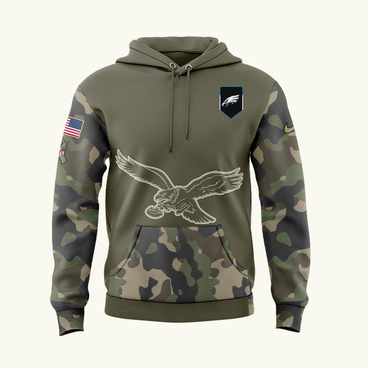 Special New Philadelphia Eagles Salute to Service Hoodie2025