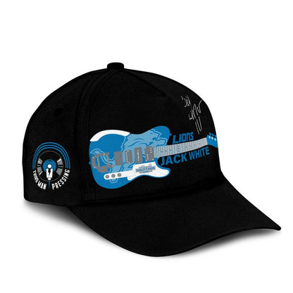 Detroit Lions x Jack White Thanksgiving Halftime Show Black Hoodie - Signature