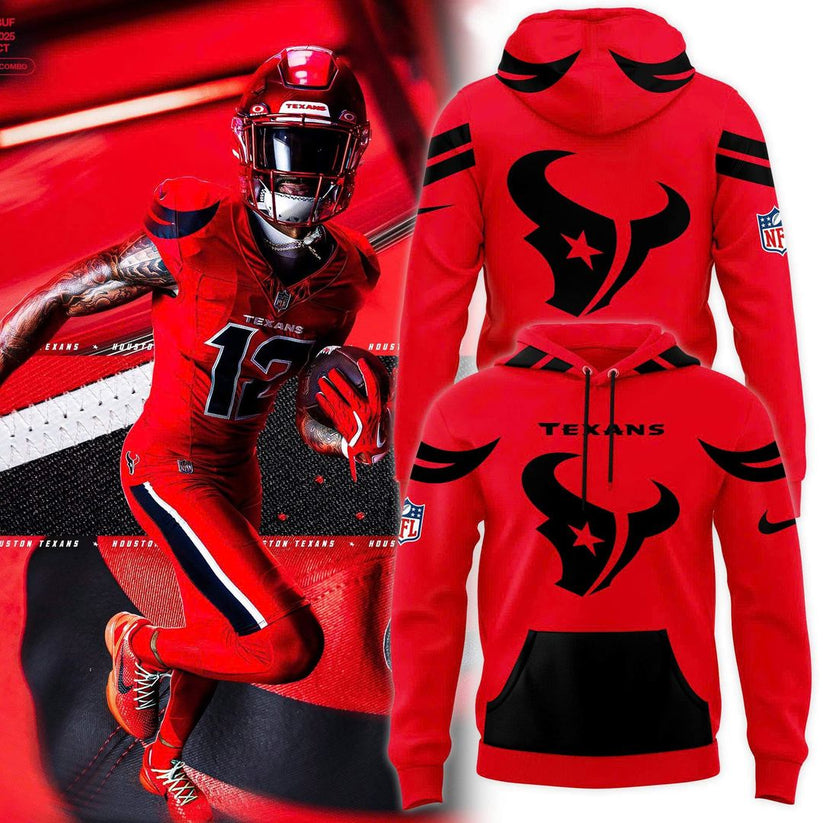 Houston Texans Battle Red 2025 Combo Hoodie
