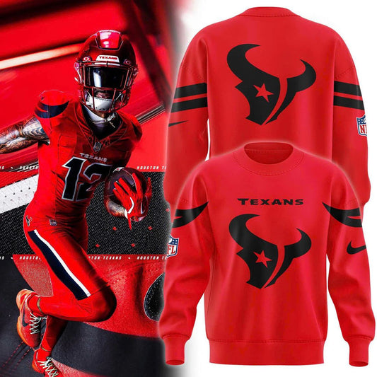Houston Texans Battle Red 2025 Combo Sweatshirt