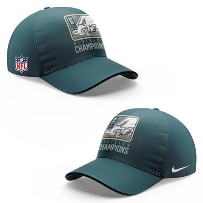 Midnight Green Philadelphia Eagles 2025 NFC East Division Champions Locker Room Trophy Collection Hoodie