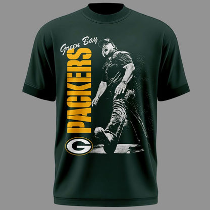 01.Luke Combs x Green Bay Packers My Kinda Saturday Night Tour 2026 - Tshirt