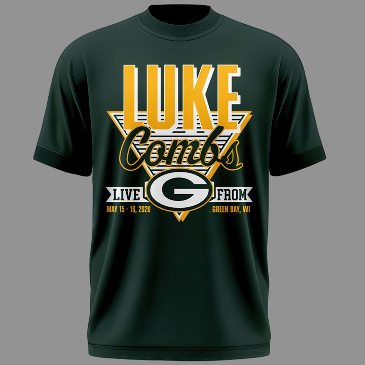 03.Luke Combs x Green Bay Packers My Kinda Saturday Night Tour 2026 - Tshirt