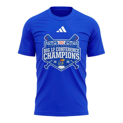 Kansas Jayhawks baseball 2026 Big 12 Conference Regular Season Champions T-Shirt