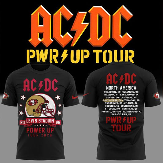 01.10. Special AC/DC x San Francisco 49ers - Power Up Tour 2026 T-Shirt