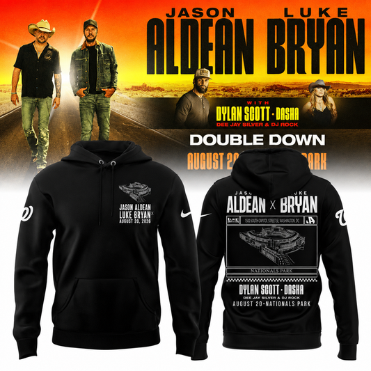 Limited Edition Washington Nationals x Jason Aldean And Luke Bryan Hoodie