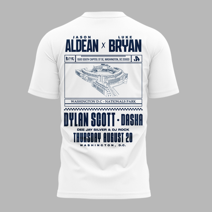 Limited Edition Washington Nationals x Jason Aldean And Luke Bryan T-Shirt