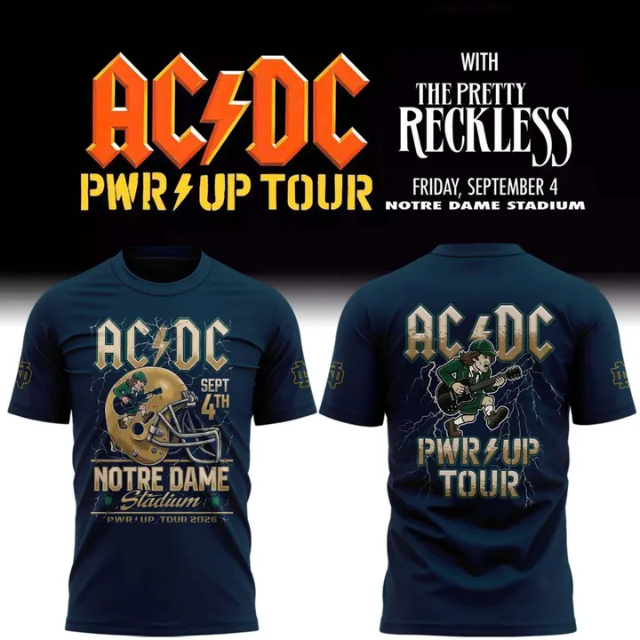 AC/DC Exclusive South Bend Event Shirt - Power Up Tour 2026 T-Shirt