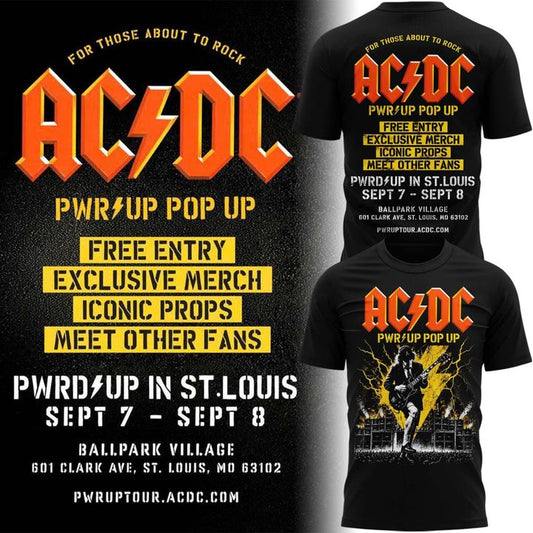 AC/DC PWR/UP Pop Up x St. Louis Cardinals T-Shirt
