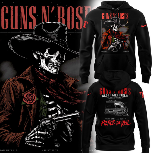GN’Roses x Texas Rangers Globe Life Field 2026 Tour Hoodie