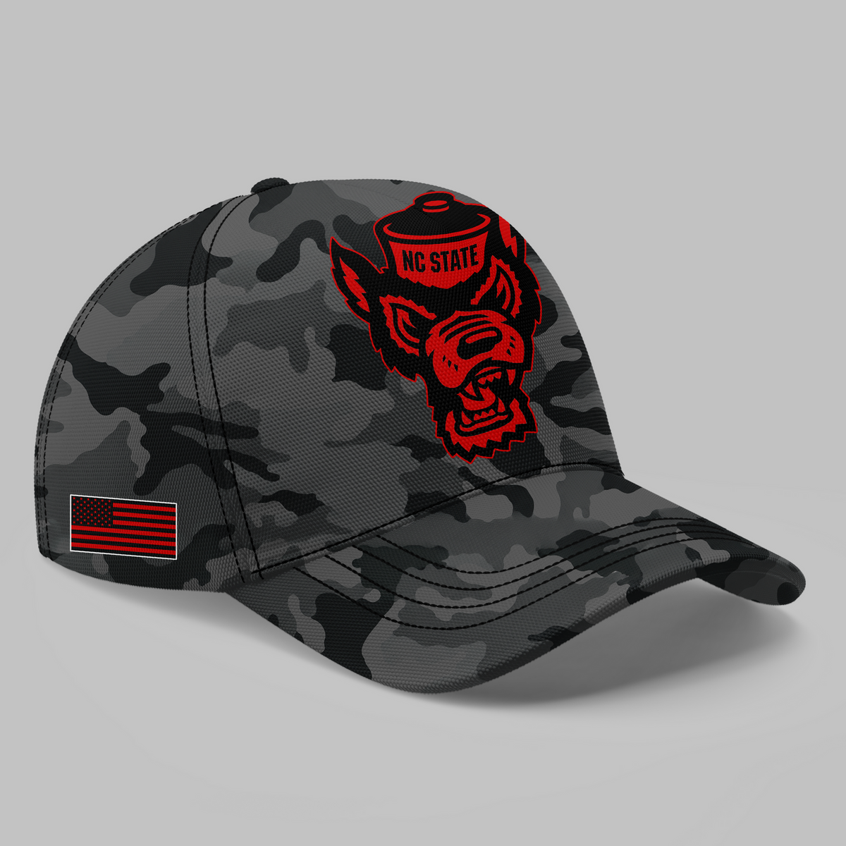 NCSU Football Black Camo 2026 Hoodie