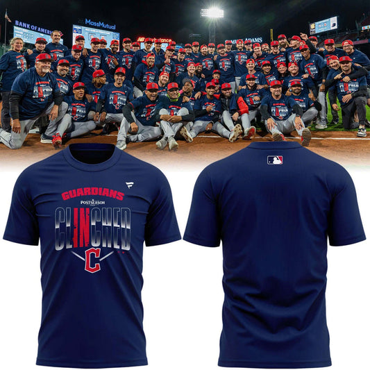 Cleveland Guardians Navy 2026 Postseason Locker Room T-Shirt
