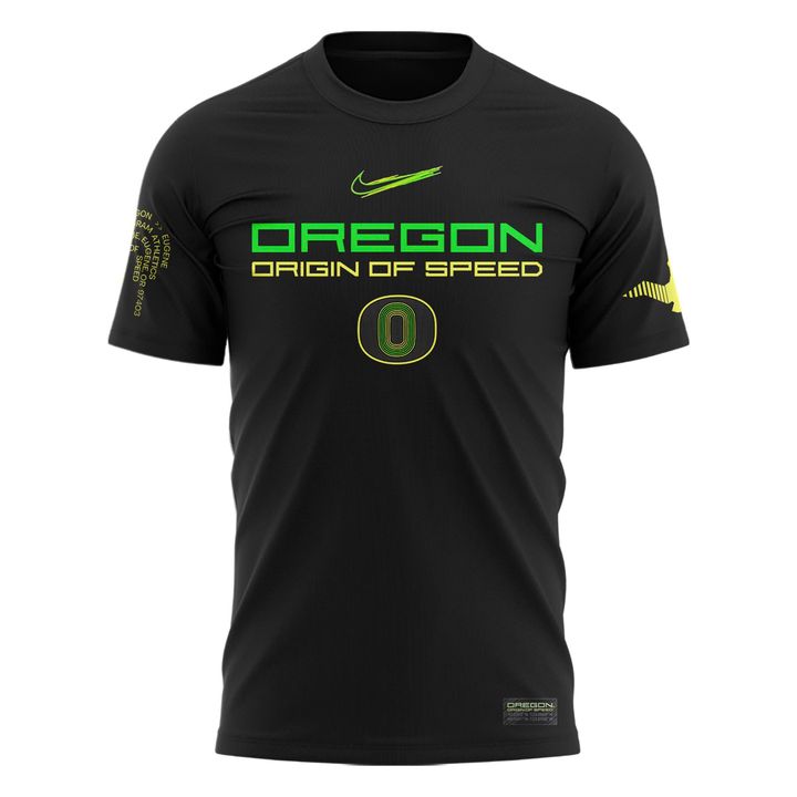 Men's Nike Black Oregon Ducks Origin of Speed T-Shirt