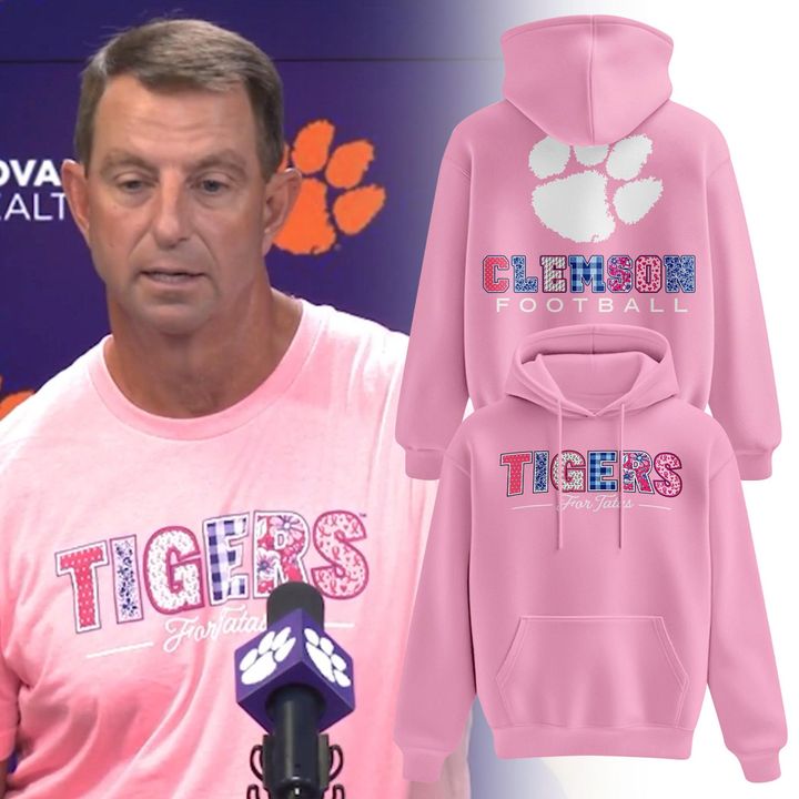 Clemson Football 2026 Breast Cancer Awareness Hoodie