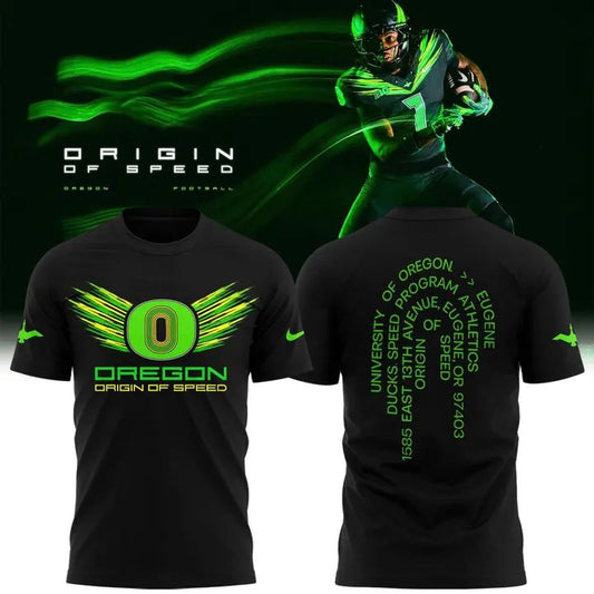 Men's Nike Black Oregon Ducks Origin of Speed Max90 T-shirt