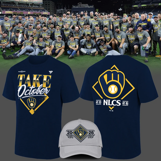 Milwaukee Brewers 2026 Division Series Champions Distressed Locker Room Take October T-Shirt