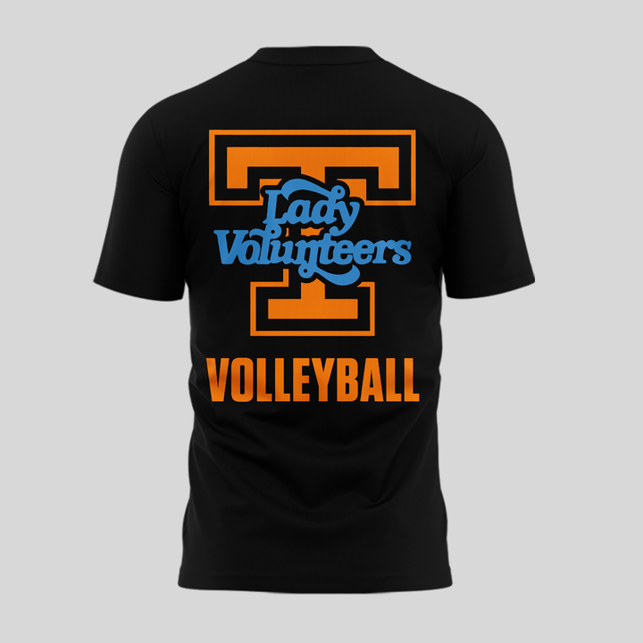 Tennessee Lady Volunteers volleyball Dark Mode T-Shirt