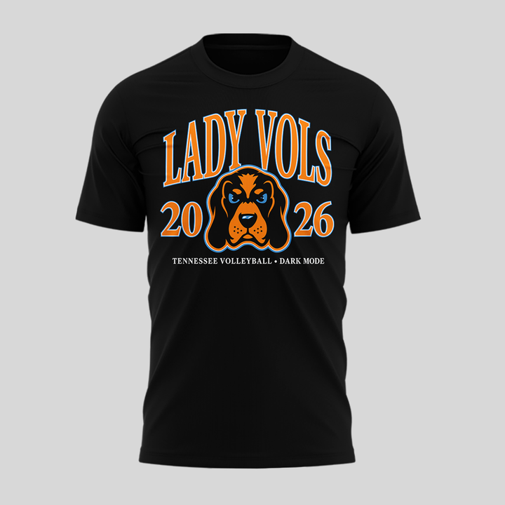 Tennessee Lady Volunteers volleyball Dark Mode T-Shirt