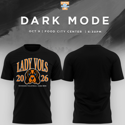 Tennessee Lady Volunteers volleyball Dark Mode T-Shirt