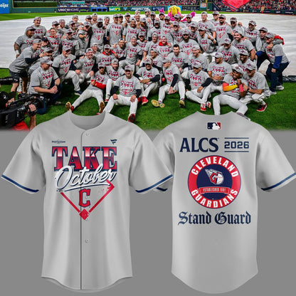 Jersey Take October Cleveland Guardians Stand Guard - ALCS Bound — Postseason 2026 Baseball Jersey