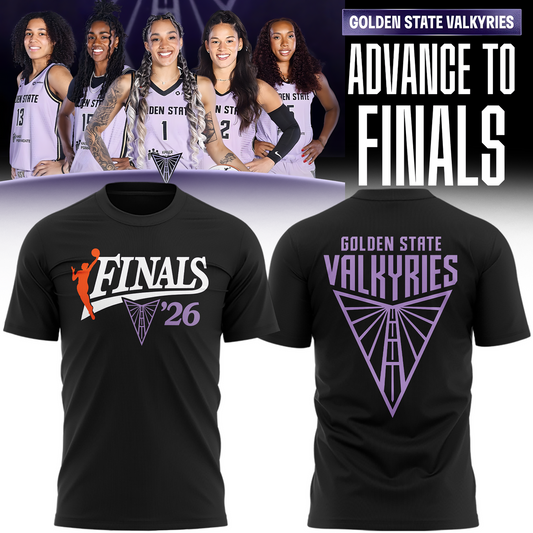 Limited edition Golden State Valkyries 2026 Finals T-Shirt- Black