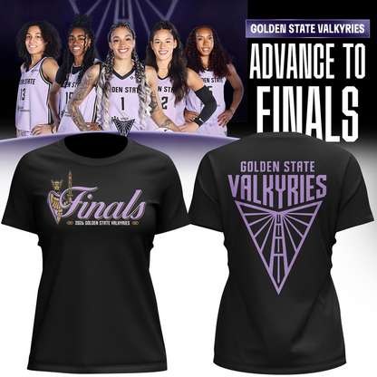 (Women)Limited edition Golden State Valkyries 2026 WNBA Finals T-Shirt- Black
