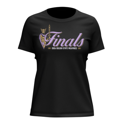 04.(Women's)Limited edition Golden State Valkyries 2026 WNBA Finals T-Shirt- Black