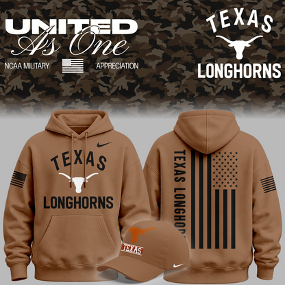 Texas Longhorns 2026 Military Appreciation Sideline Dri-FIT Hoodie